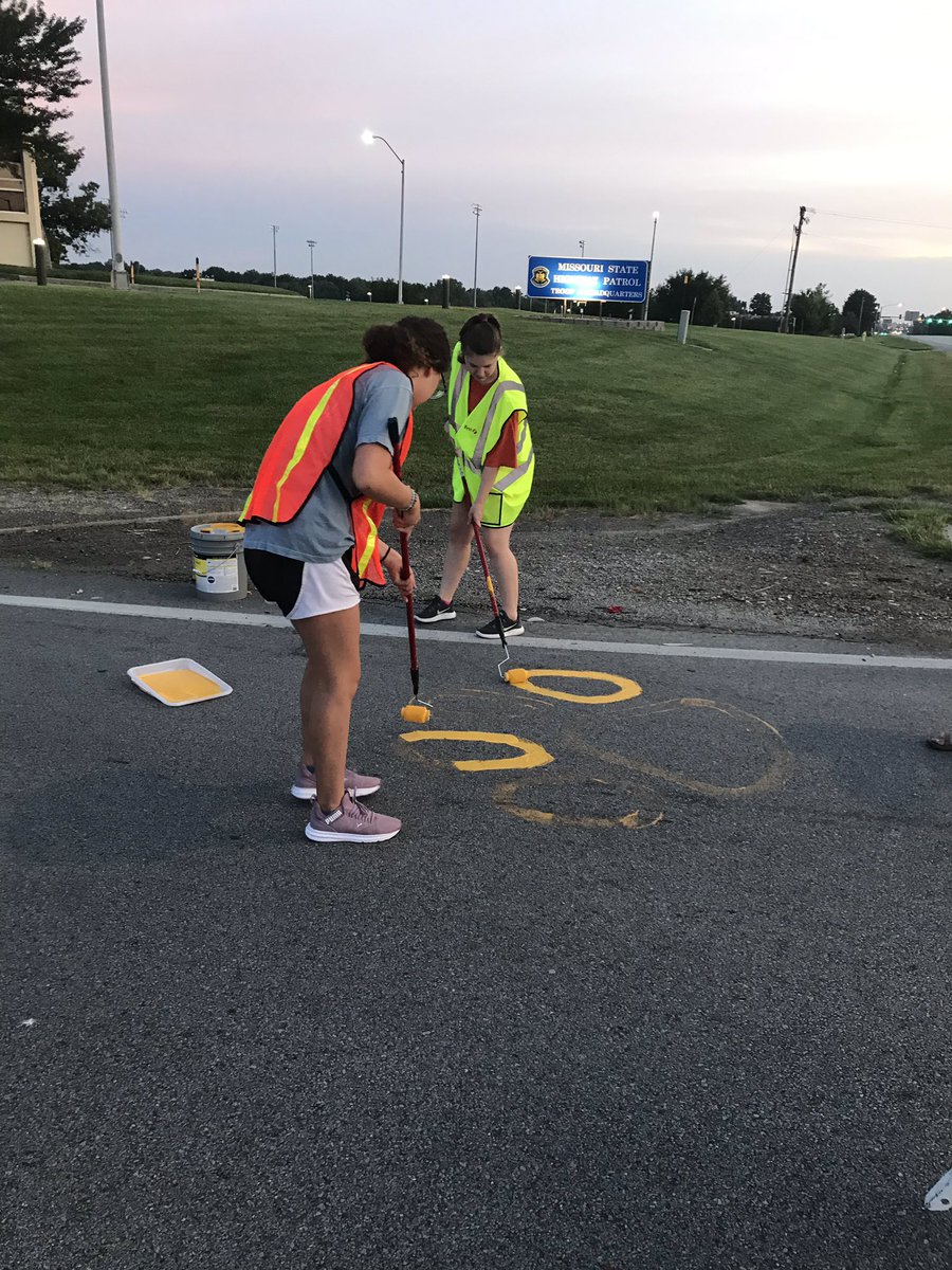 The painting has begun! <a href="/LSHSAthletics/">LSHS Activities/Athletics</a> #TigerPride