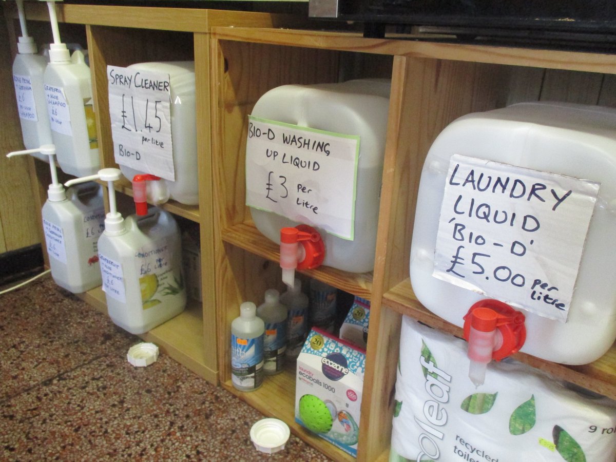 Don't forget to bring in your reusable containers for our plastic free goods such as washing up liquid, shampoo, beans, rice, lentils and much more #plasticfree