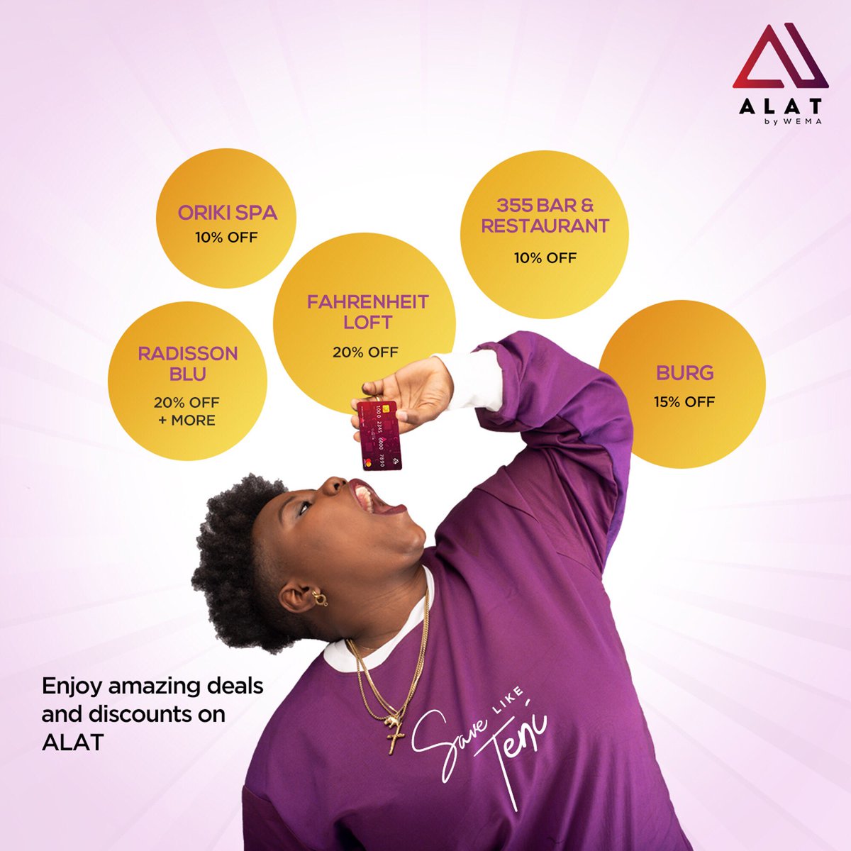 wemabank's tweet image. What are your plans for the long weekend?🥳

@alat_ng has amazing deals to be enjoyed😌

#CantStopWontStop
#DigitalBank
#WithYouAllTheWay