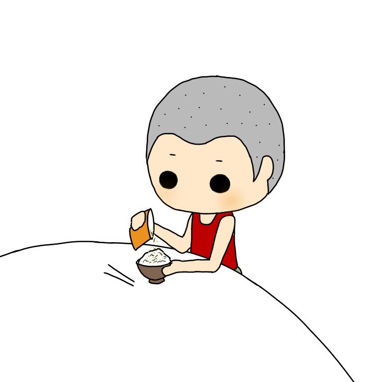 無心でふりかけをかける フリー画像 フリーイラスト フリーアイコン Kurukuruのイラスト 無心でふりかけをかける フリー画像 フリーイラスト フリーアイコン Kurukuruのイラスト