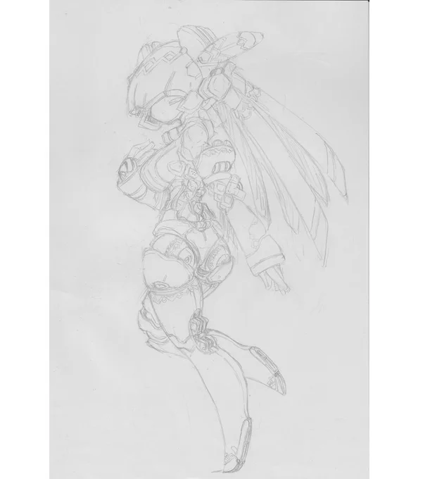 #このタグを見た人はラフ画とその完成絵を見せる
コピー用紙(or漫画原稿用紙)にシャーペンで描きーの( ..)φ
ミリペン又はGペンでペン入れしてスキャンしーの('ρ`)
フォトショで色塗って出来上がりーの!('▽`)✨
#メカ娘 #メカクレ
https://t.co/zd0yZ8BtKo 