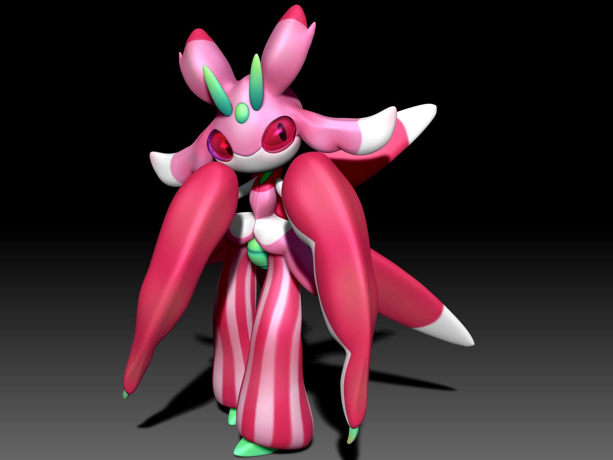 Nono Lurantis ラランテス Pokemon ポケモン 3d T Co Mrqdkbpw4p Twitter