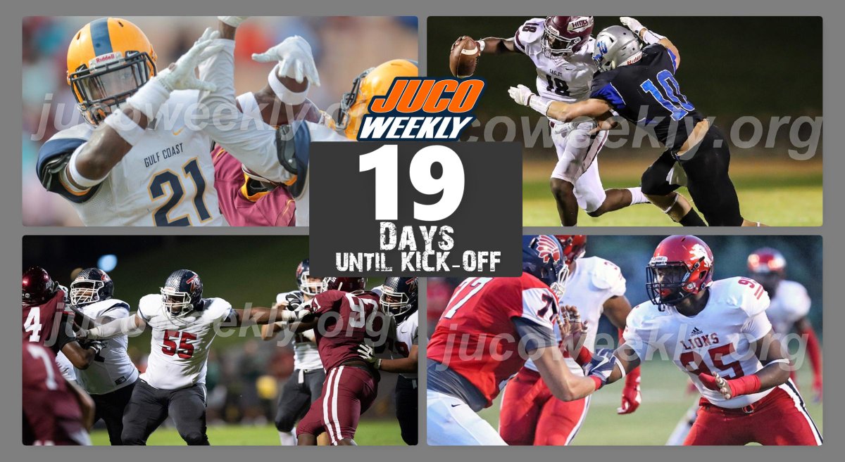 jucoweekly's tweet photo. Countdown to the 2019 MACJC football season. Who's your team? #WhoIsYourTeam #jucoweekly #MACJCFootball2019
https://t.co/8Es7kfaQb8 https://t.co/SYWvIPNCDW