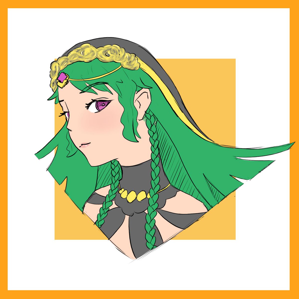 danthrak's tweet photo. Salome portrait sketch #FateGO #FGO https://t.co/LUzkdnIXV4