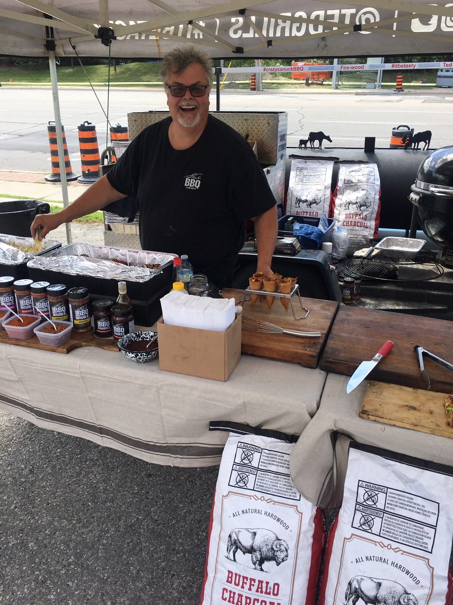 barbecuesgalore's tweet photo. Ted is here in Etobicoke and we are pumped. Whatever he's making in those cones will be tasty. Come on by - he's only here today. Bring the family! @TedGrills #TedReader https://t.co/ZWfYbcR6RB