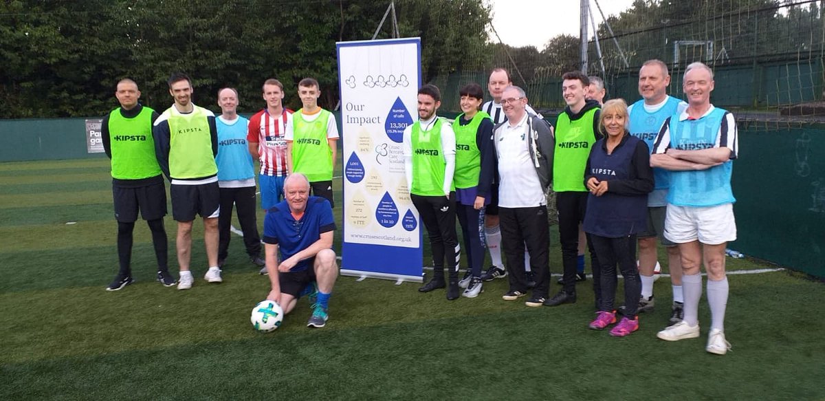 BrianCo59057398's tweet photo. Lots of Fun at Friday nights Walking Football night @ Powerleague, Paisley. £50 raised on the night for Cruse Bereavement Care Scotland #CruseBereavementCareScotland ⚽️😃 https://t.co/J03c8HmT7P