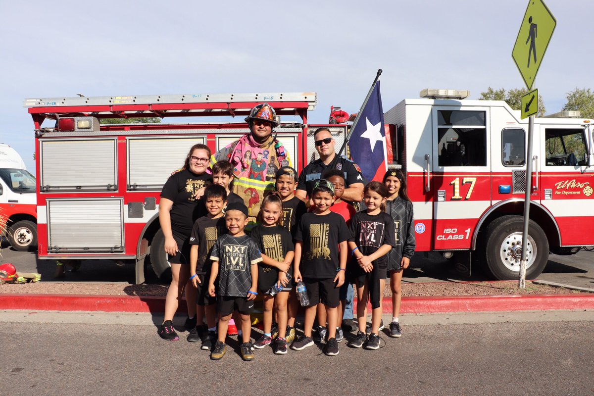 ElPasoFireTX's tweet image. This morning, EPFD crews raised their flags up high during the El Paso Strong Memorial Walk! 

We are #ElPasoStrong