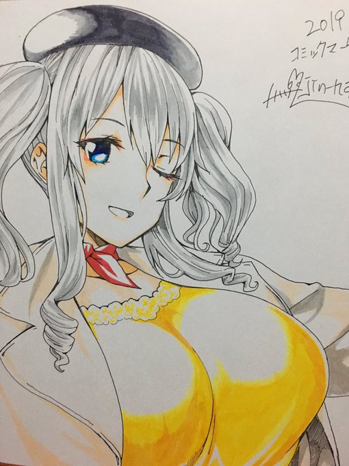 コミケで出品予定の色紙用鹿島絵、色塗り完了('ω`) 