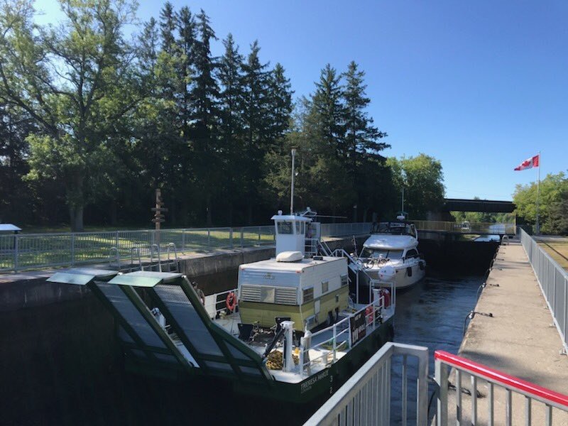 TSWBoaterInfo's tweet photo. Happy Saturday boaters! We had a pretty interesting boat go through our lock this morning! #Lock1 #Trenton #trentsevernwaterway https://t.co/MpizXdwEYi
