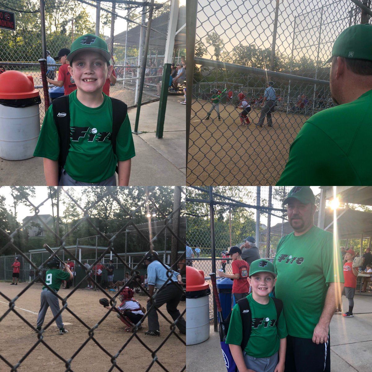 Counselor_SMS's tweet photo. We’re back at it-Fall ball has started ⚾️ And I have a cheering buddy in the bleachers with me-1st time in 4 years Ben hasn’t been apart of the coaching team. #firebaseball #zman #9 https://t.co/Gk53cU0ElK