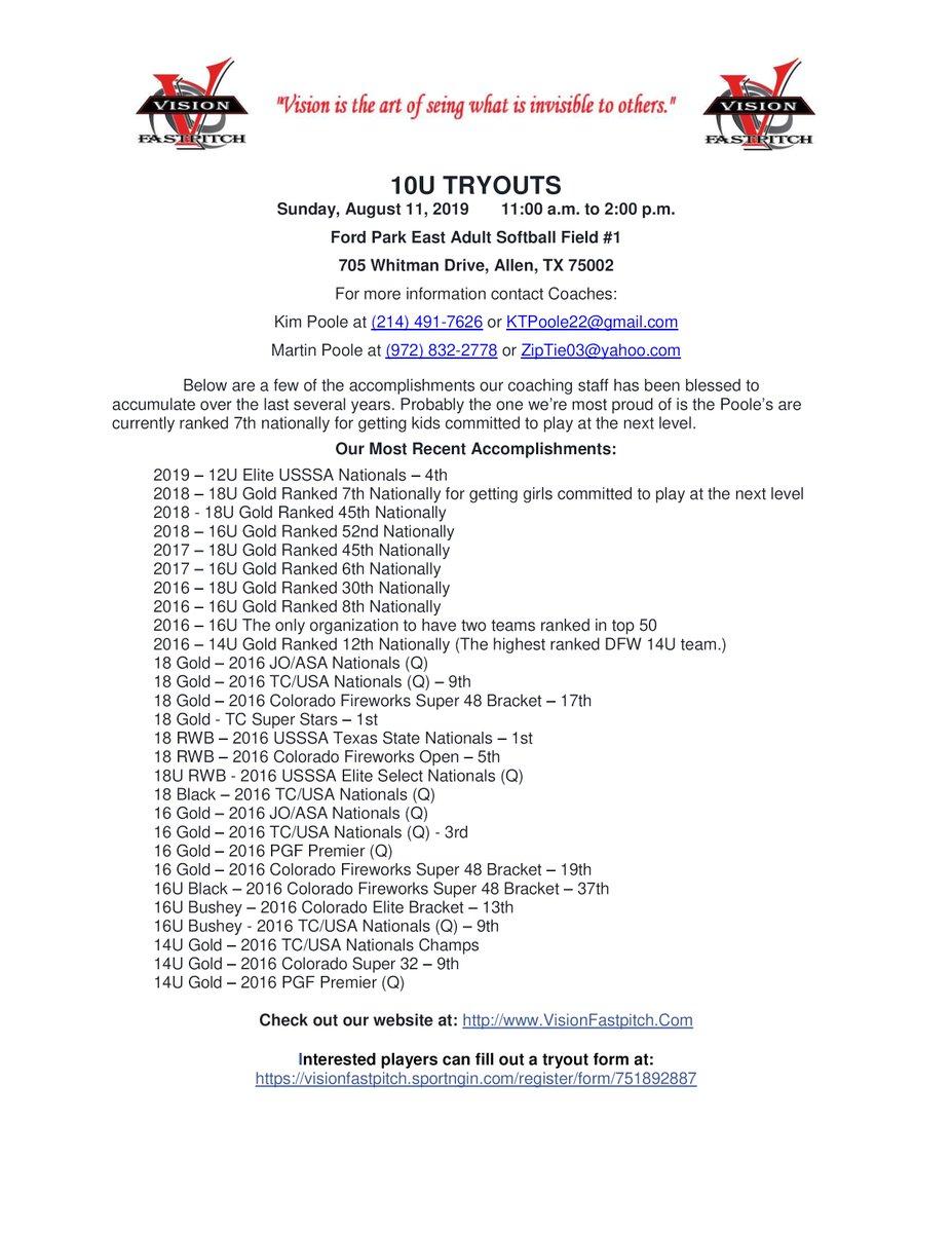 Vision Fastpitch tweet media