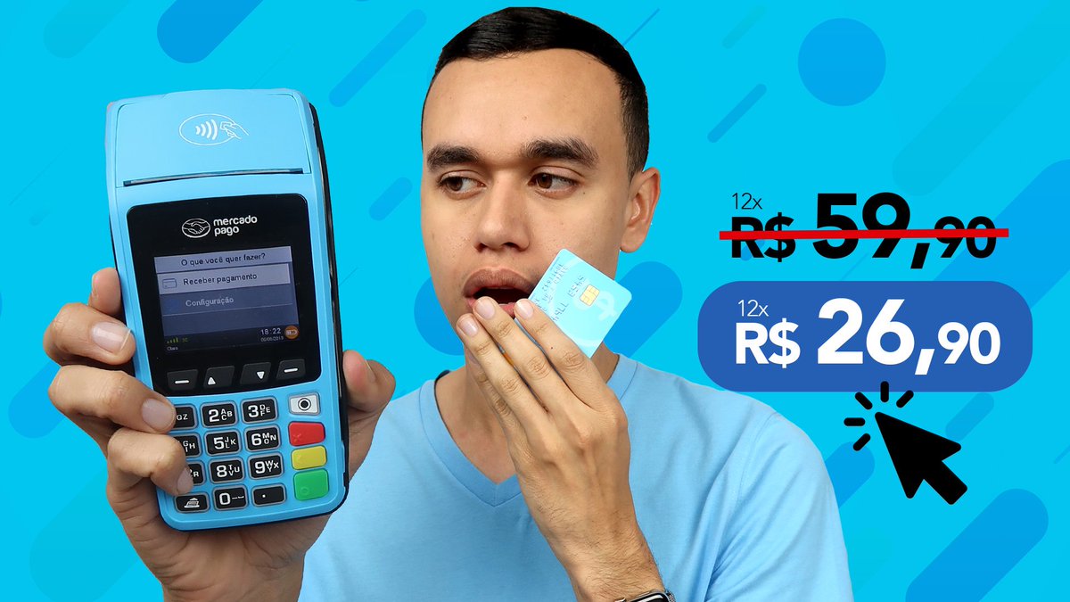 CanalDavidTech's tweet photo. Vai perder promoção da maquininha de cartão #pointpro ? Corre que ainda da tempo de comprar a sua máquina do #mercadopago com um descontão aqui https://t.co/kq8ZHXA2tS https://t.co/vXUerxdWyl