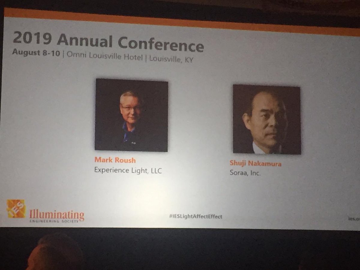 IESseccionmexic's tweet photo. Conferencia Anual IES 2019
Tercer día
Entrevista con Shuji Nakamura, premio Nobel de Física 2014 a cargo de Mark Roush, Experience Light, LLC
🇲🇽 Sigue nuestras redes!
#IESMX19
#IESLightAffectEffect
#TheIES
#IESAC2019
Illuminating Engineering Society https://t.co/Wxd6VjEqrJ