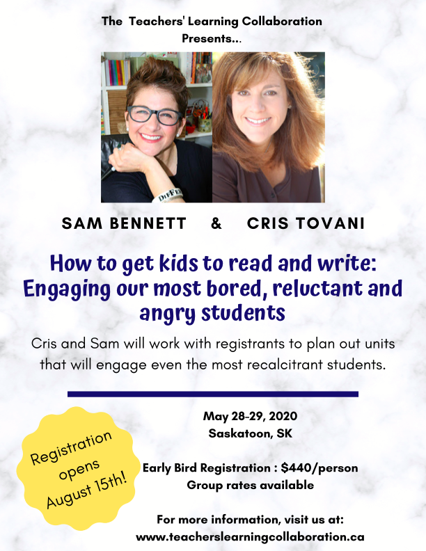 karendmath's tweet photo. Can't wait to host @ctovani &amp; @sambennett2 in Saskatoon May 2020! https://t.co/bJK1oYgpti