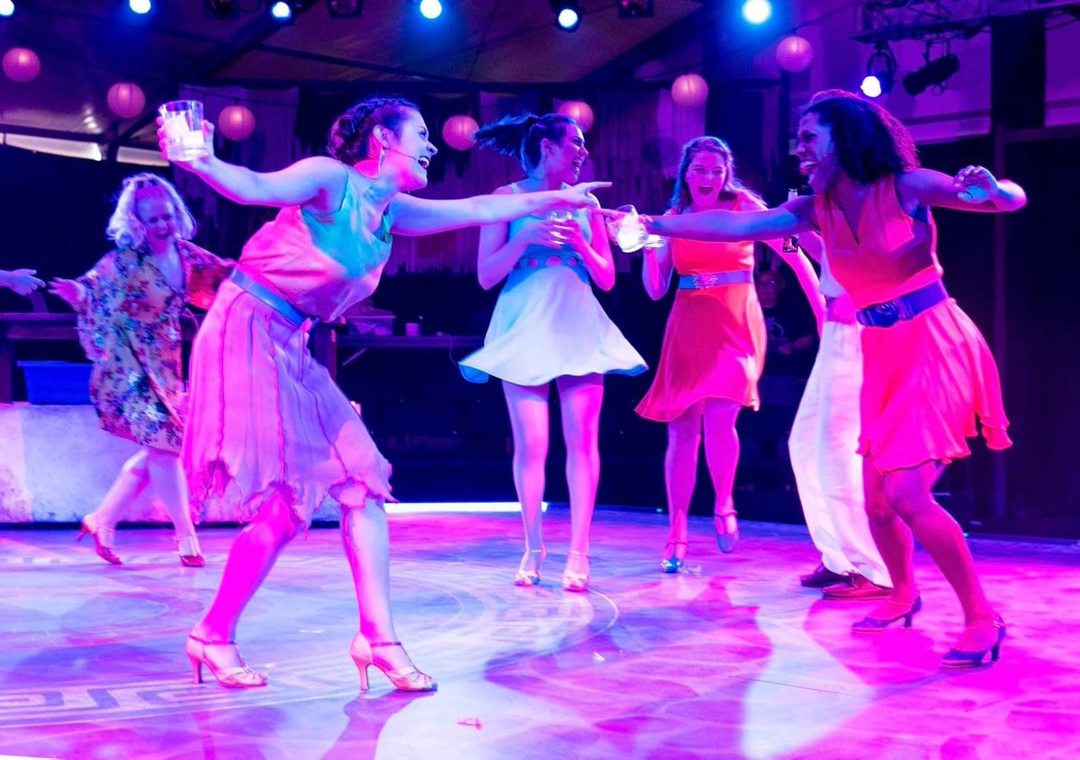 SummerRepertory's tweet photo. A final happy closing to the cast and crew of Mamma Mia! As our final show of the season here at Summer Rep, we close this upbeat, beautiful show of laughter and love with a bittersweet (but temporary) goodbye. Thank you for the music, and see you next year! https://t.co/zlf8SqAfIa