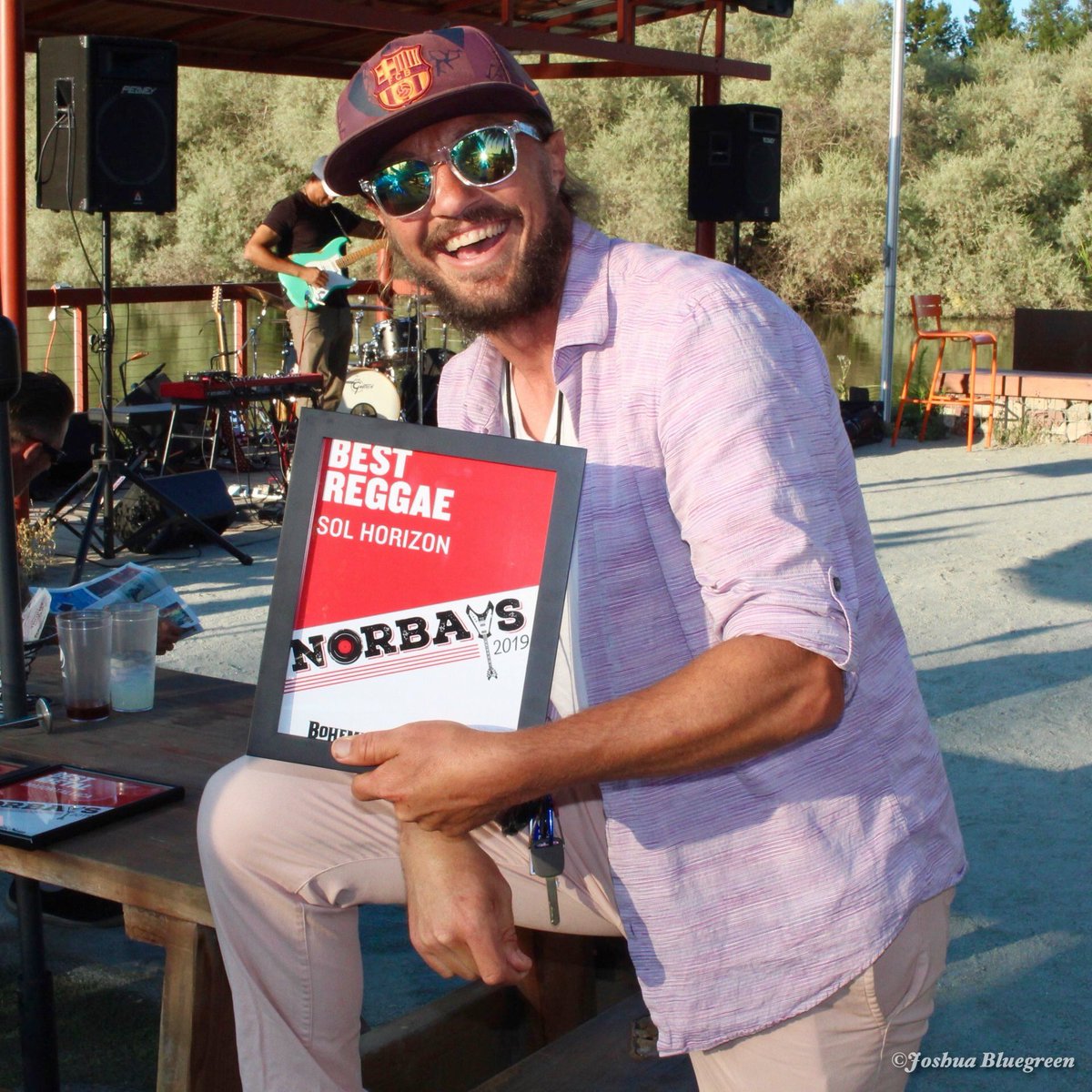 Our lead singer Michael Litwin elated to receive a 3rd straight <a href="/nbaybohemian/">North Bay Bohemian</a> Music Award!!!
