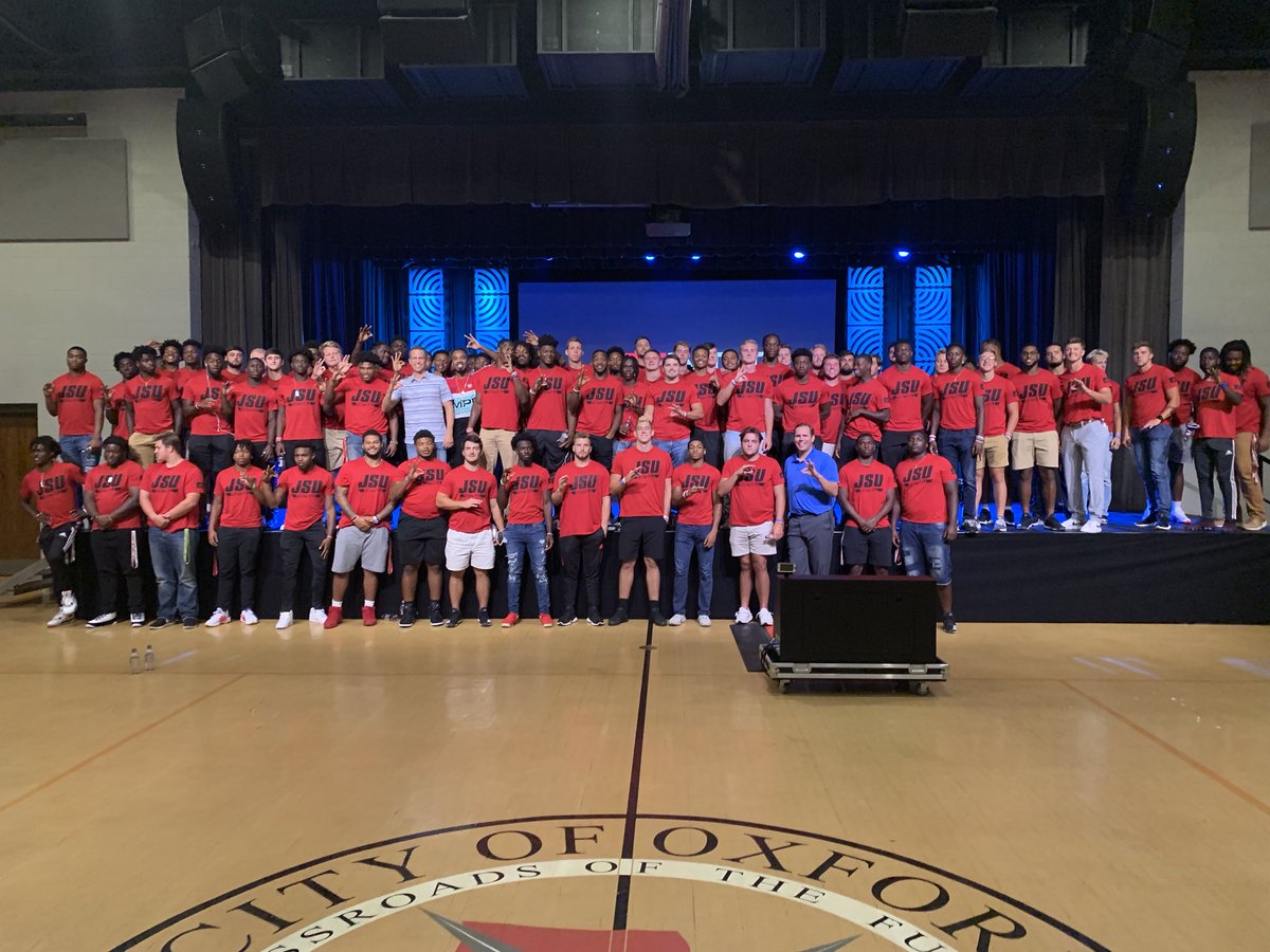 JR_Sandlin's tweet photo. Make your MISSION bigger than your DISTRACTION! Special time taking the @JSUGamecocksFB to @HighlandsAL #MensNight19

The Food, Festivities, and Fun was    

           F  A  N  T  A  S  T  I  C https://t.co/6drtbNrhU3