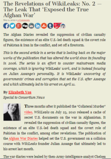 INTERLUDEFor those who wish to read up on the publishing of the Afghan War Logs, this article (by  @ElizabethleaVos of  @Consortiumnews) makes for helpful reading: https://consortiumnews.com/2019/05/09/the-revelations-of-wikileaks-no-2-the-leak-that-exposed-the-true-afghan-war/