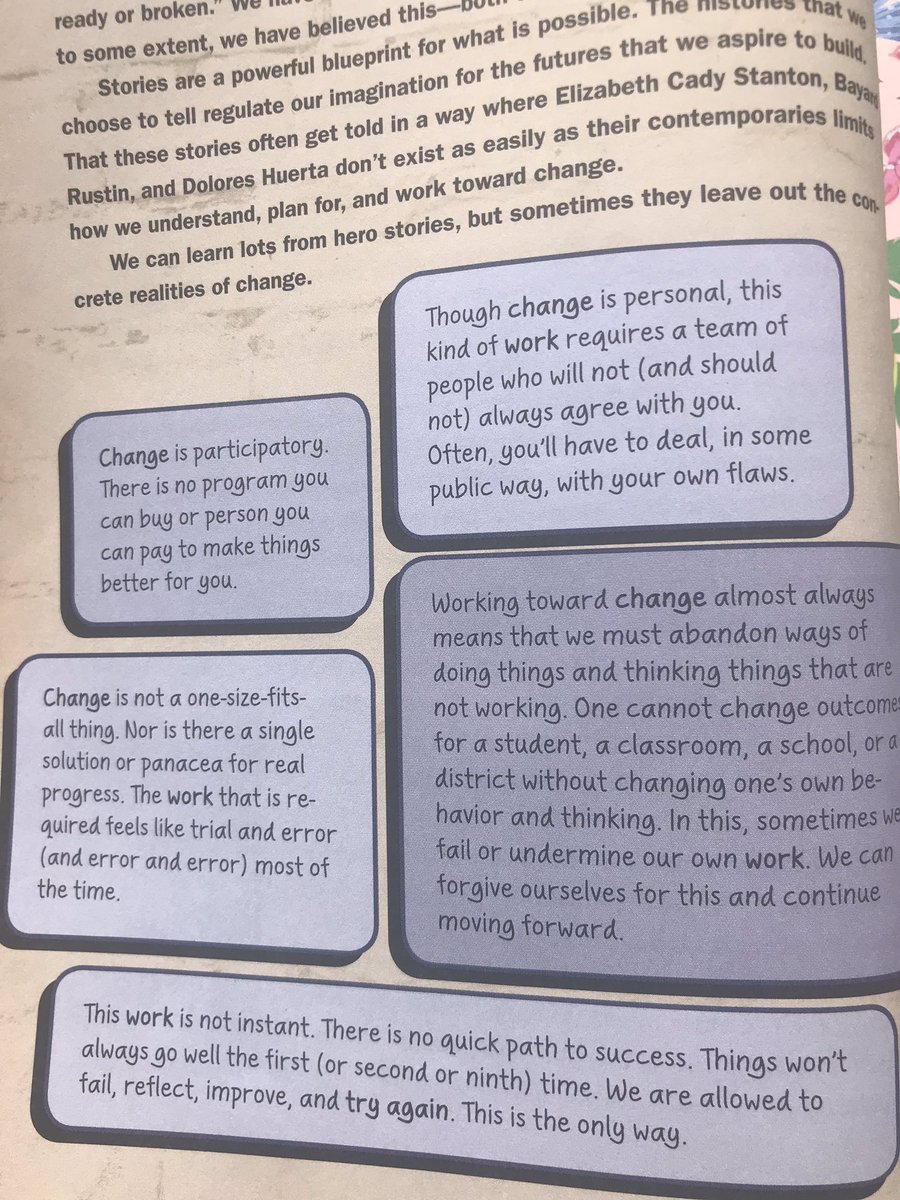 Ms_Omartian's tweet photo. @MisterMinor’s thoughts on change resonate with many of professional learning take aways, especially the nod to being comfortable with disagreement.  #EDLR5402 https://t.co/h5t0gFjvUH