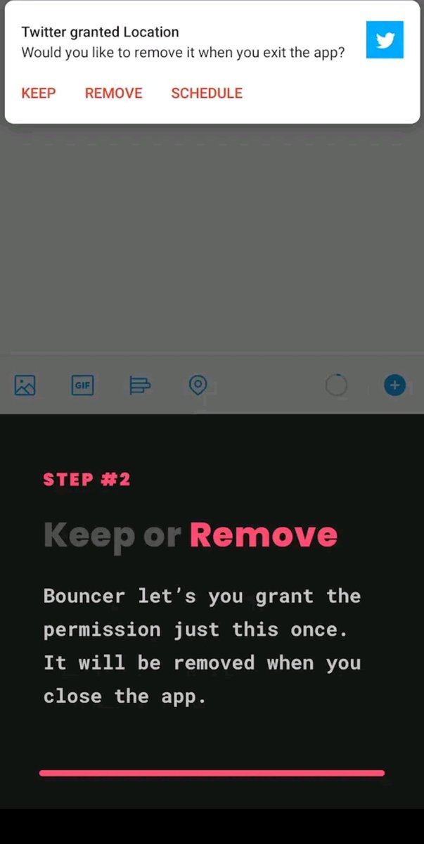 sulei_a's tweet photo. تطبيق bouncer يعطيك إمكانية تخصيص صلاحيات التطبيق وتحديد وقت لها مثل لما تطبيق فيسبوك يطلب صلاحية الوصول للمايك التطبيق يخليك تسمح تعطي صلاحية لمدة مؤقتة بعدها التطبيق يلغي صلاحية وصول الفيسبوك للمايك، التطبيق ممتاز للي يبي يحافظ على خصوصيته.
.
https://t.co/2NsIlddoMj
.
#تقنية https://t.co/USjgdD28D0