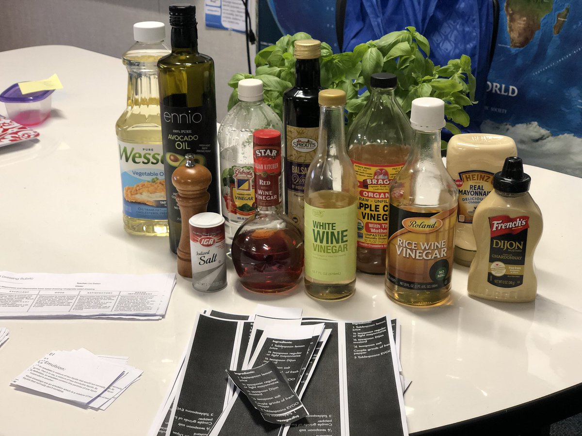 FeasterCharter's tweet photo. Loved seeing a #sagegardenproject lesson during Mr. Fraser's elective time! Students connected math and science to the making of salad dressing! #feasterlearns #feastermiddle https://t.co/IDC4Y463rY