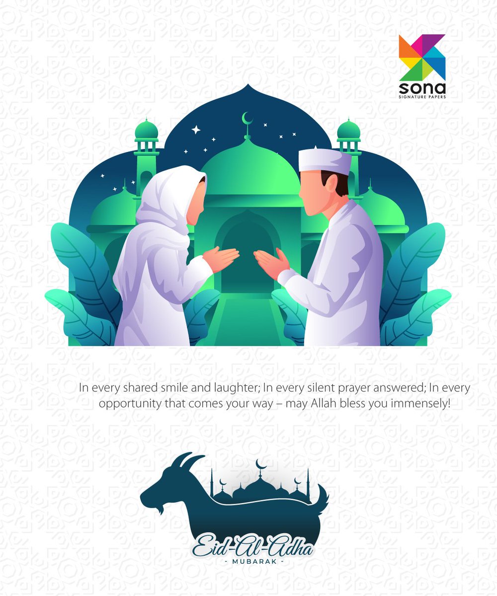 sona_llc's tweet photo. "May this special day brings peace, happiness and prosperity to everyone. Eid Mubarak!"
.
.
.
.
.
.
.
.
.
.
.
#eidmubarak #happyeid #eidmubarak2019π #festival #blessings #sonapapers #creativepapers #designerPapers #graphicdesigner #creativedesigner #artdirectors https://t.co/J4gd4sf7Yw
