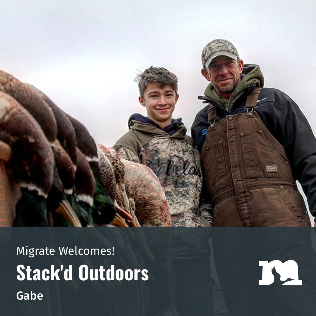 migrateHQ's tweet photo. Welcome Stack'd Outdoors
https://t.co/oit9j8DbxX

From Stack'd Outdoors: We love getting to hunt with people all over the United States while sharing stories and making memories that will last a life time. Come join us and see for yourself! #jointhemigration #first100 https://t.co/WvhF1ju0uy