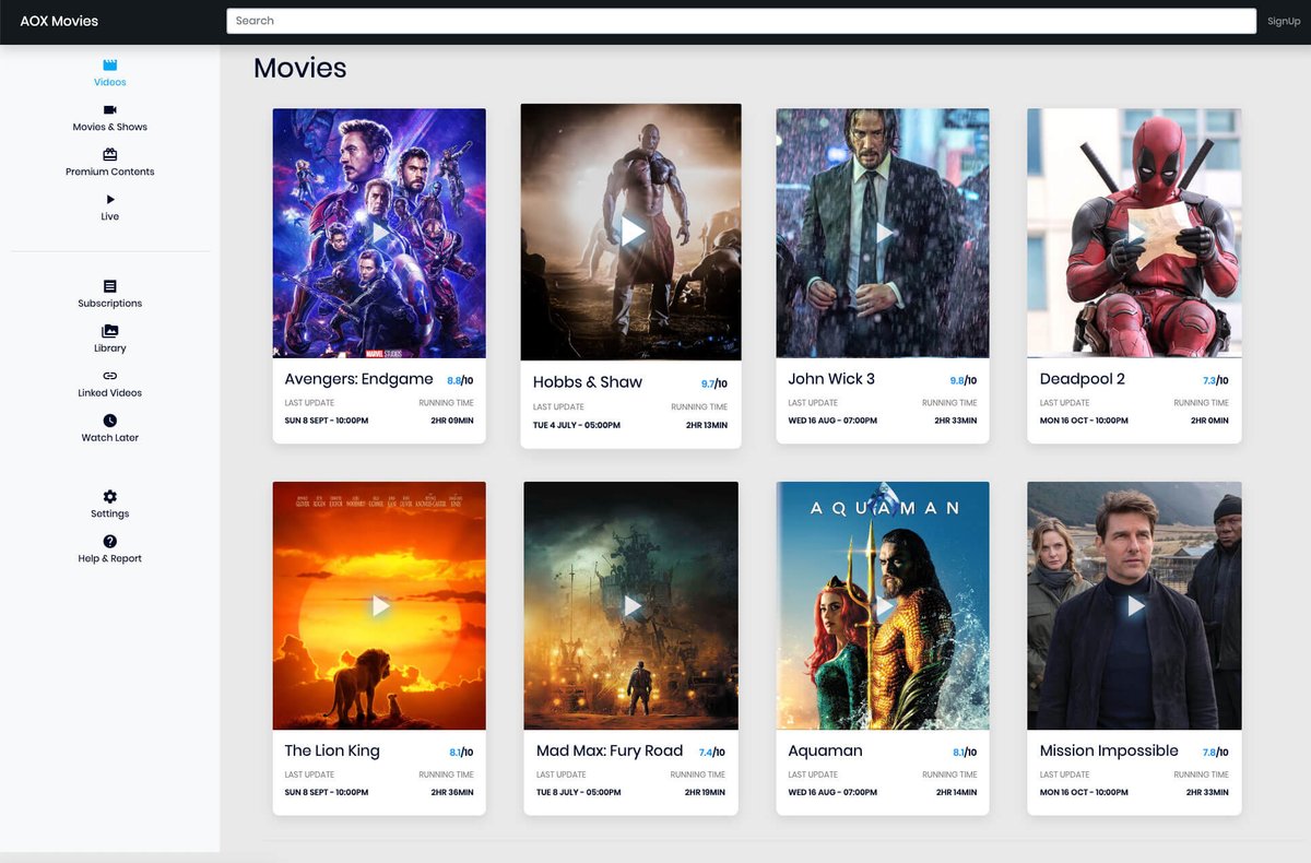 Softaox On Twitter Are You Looking For Movie Card Design Then Here You Have Creative Movies Card Ui Design Using Html And Css You Can Use In Your Project A Movie Card Based