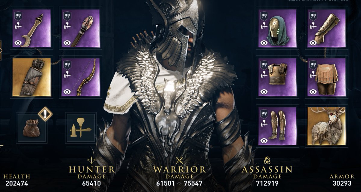 RedTilIDie7's tweet photo. Loving the "convert 50% of X bonuses to all damage" engravings from the #JudgmentofAtlantis DLC. An old Assassin build is now a fun hybrid crit build (100% chance for 725% crit damage) that excels in any situation (ranged, melee, stealth).
#AssassinsCreedOdyssey @TD2Photomode https://t.co/vmkQCqRCw1