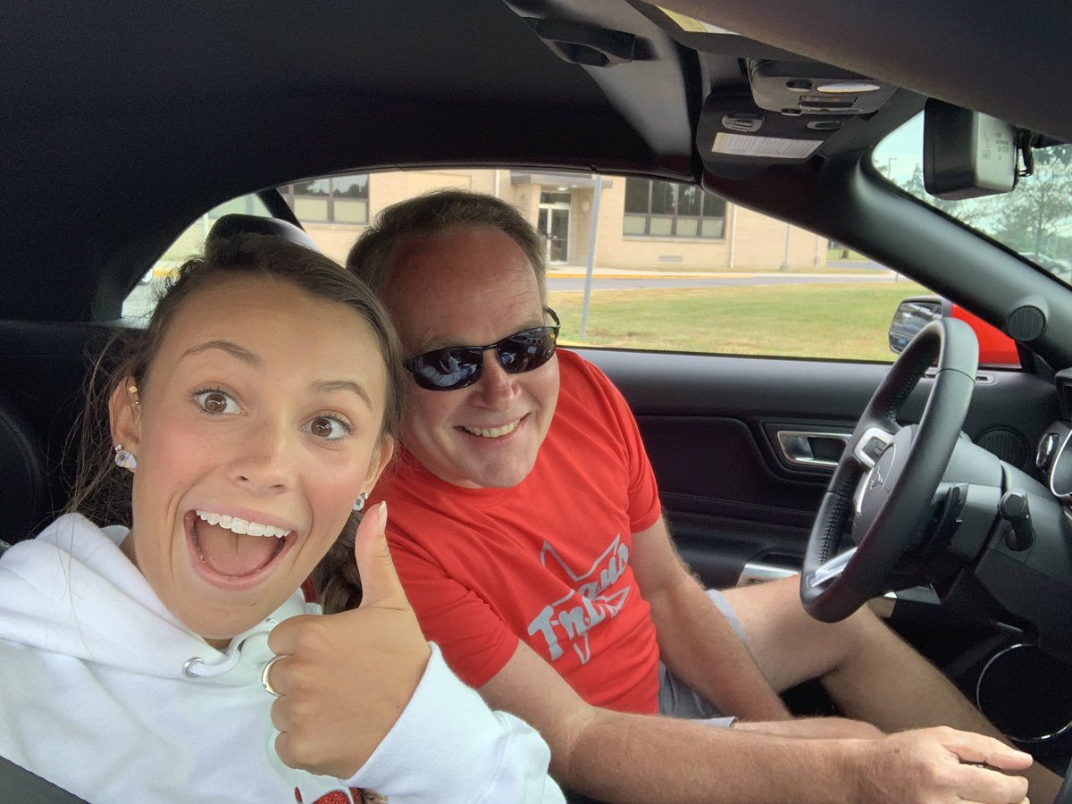 TroyCheerOH's tweet photo. Come out and support at THS!!! Watch football and drive test cars!! What’s better than that? Plus you only have to be 18!!!! Every test drive complete with a survey donates $20!!! End at 1 today! Ps there’s a mustang! (-; @troyhstrojans @Troy_HS @THSBigRedRumble https://t.co/EQ9XtWmaWc
