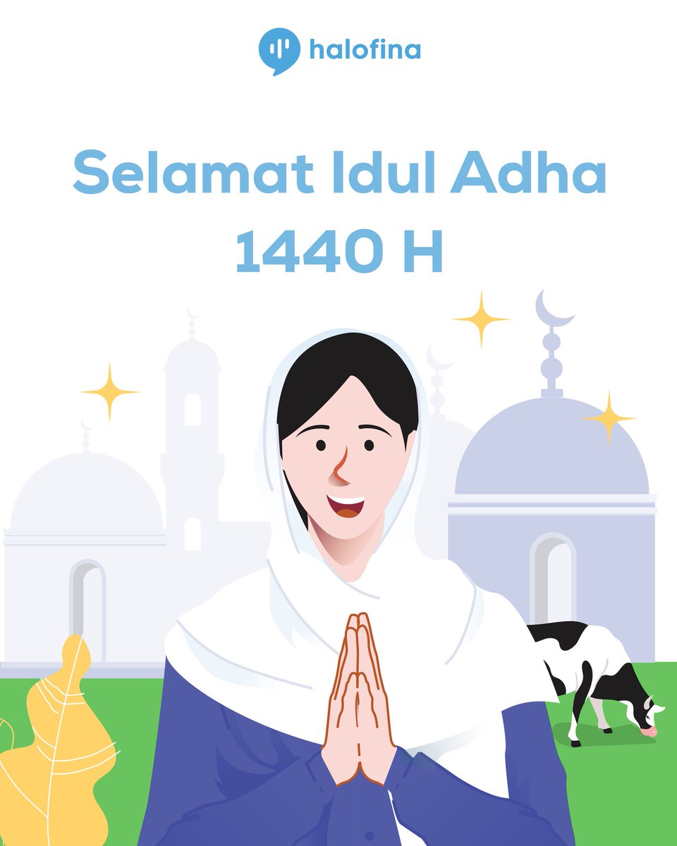 halofina_id's tweet photo. Selamat hari raya Idul Adha 1440 H ya teman-teman 😇🙏
.
Bagi yang yang Qurban tahun ini, Fina doakan supaya berkah dan menjadi pahala ya, Aamiin
.
Selamat berlibur & kumpul keluarga ya 😉
.
#halofina #aplikasi #robiadvisor #perencanaankeuangan #iduladha #IdulAdha1440H #qurban https://t.co/KJ8WJpI6G1