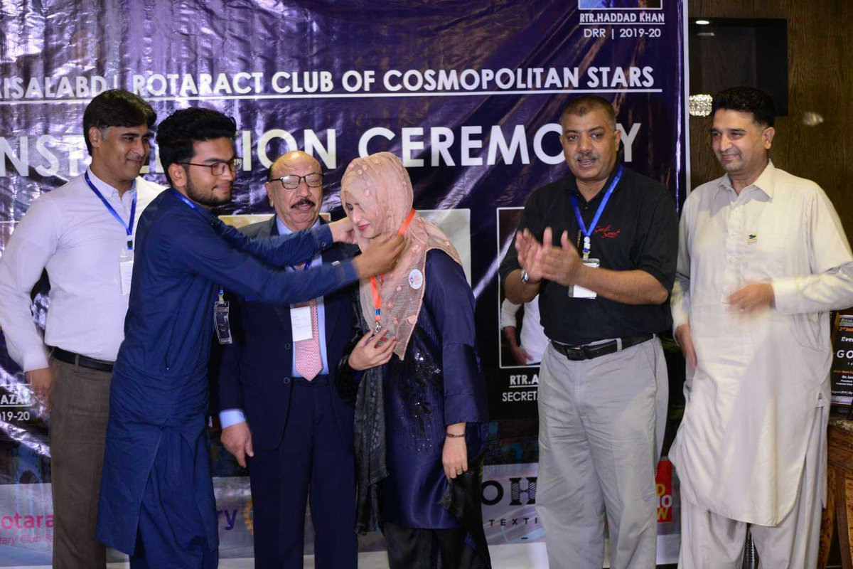 racuaf3272's tweet photo. Rotaract Club of Faisalabad held it's 2nd Installation on 2-Aug-19.
We congratulate Awais Saqi on completion of a successful year and wish good luck to Sania&Ebadat, Pr.&Sec. RACFSD
(1/2)
#RACUAF
#RACFSD
#InstallationCeremony
#Rotaract
#RotaryConnectsTheWorld
#جڑو_گے_تو_جانو_گے https://t.co/raWnutzyPZ