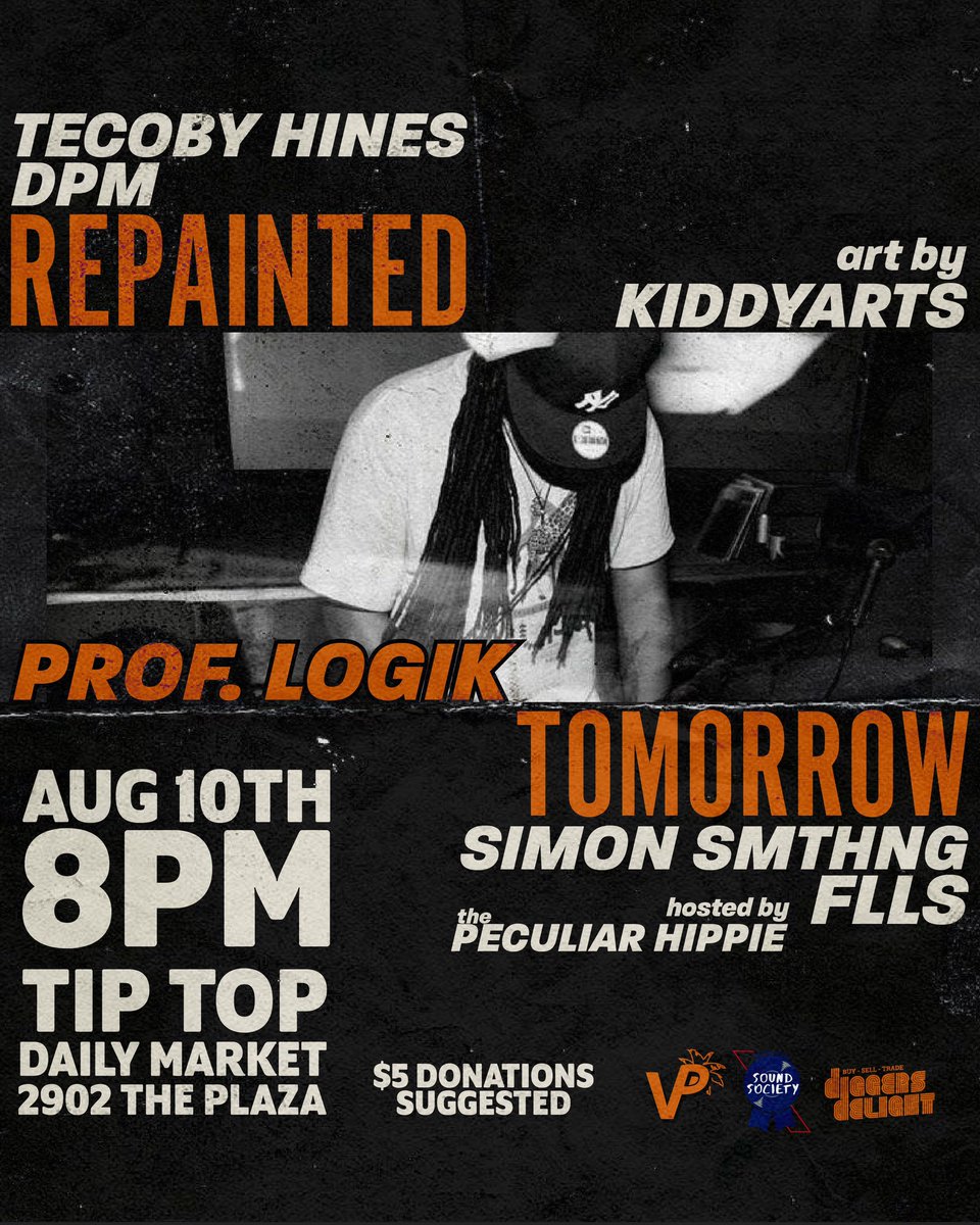 _aunthippie_'s tweet photo. Come to #RepaintedTomorrow tonight @ 8 @SimonSMTHNG @FLLSGood @DPMCreates @iamTeCobyhines @ProfLogik & MORE! I’m your host!!! Meet us in plaza midwood tonight ! https://t.co/h8nl2v9RSy