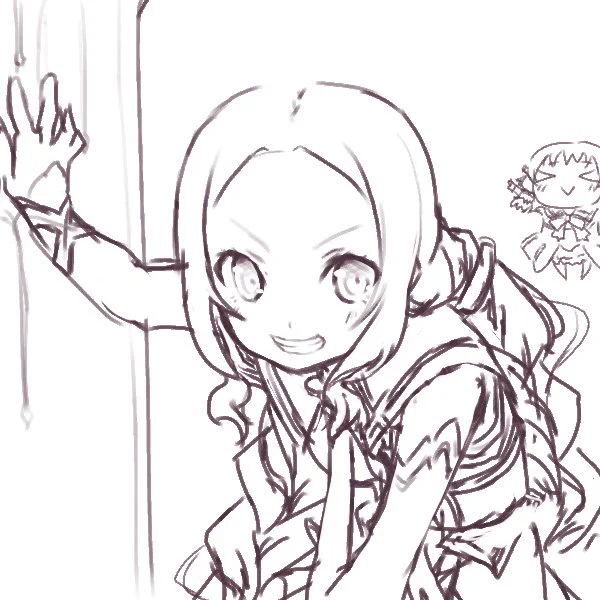 風先輩と樹ちゃんをらくがきす。 