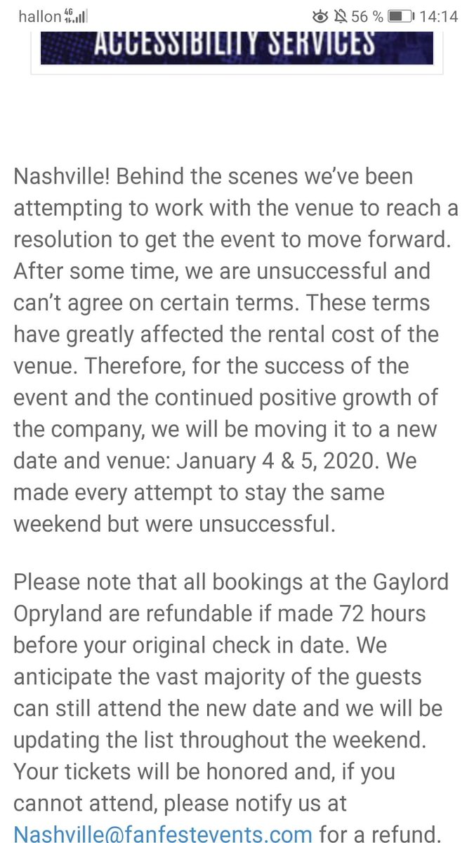 Oh dear... #wscnashville #WalkerStalkerCon #fanfest2019 #anothetcopout #boycott

Feel so sorry for any fans that were attending and have booked time off, flights, hotels etc.

Poor organisation again and no money to run the event is more likely the reason.. #ripwsc #norespect