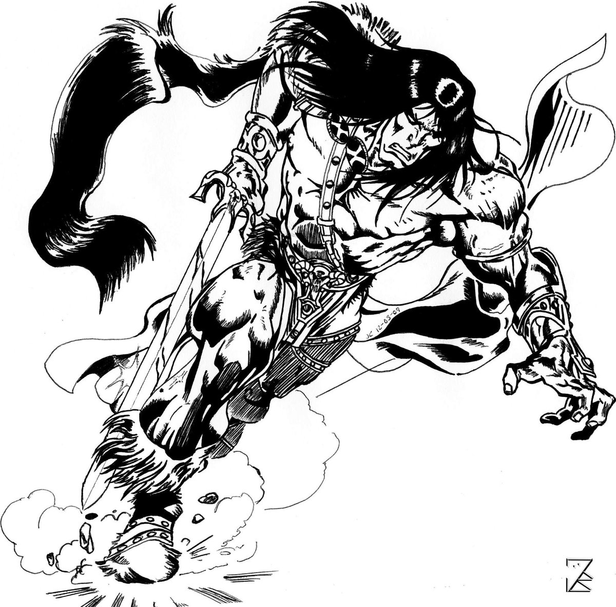 jayc24381's tweet photo. Drew this in 2009. Although it's not a character I draw all that often, every time I get to do it, it just reminds me out much fun it is. I think it's amazing to practice line work.
#Marvel #Comics #Conan #Cimerian #AspiringArtist #InSearchOfInspiration https://t.co/Nhlf1H9MhB