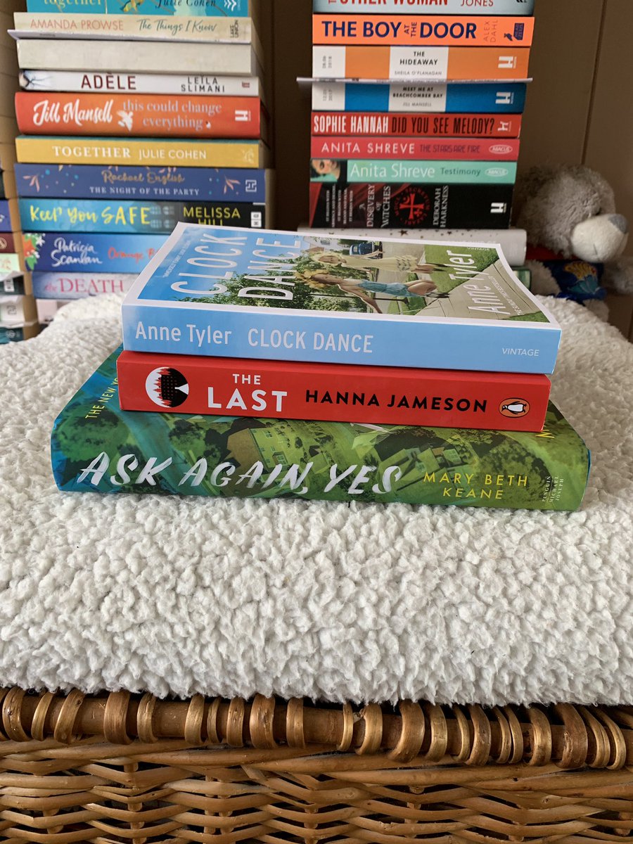 Candysbookcase's tweet photo. Todayβs book purchases πππ #ClockDance #AnneTyler #TheLast @Hanna_Jameson #AskAgainYes @Mary_Beth_Keane https://t.co/Pj7uGPHXEt