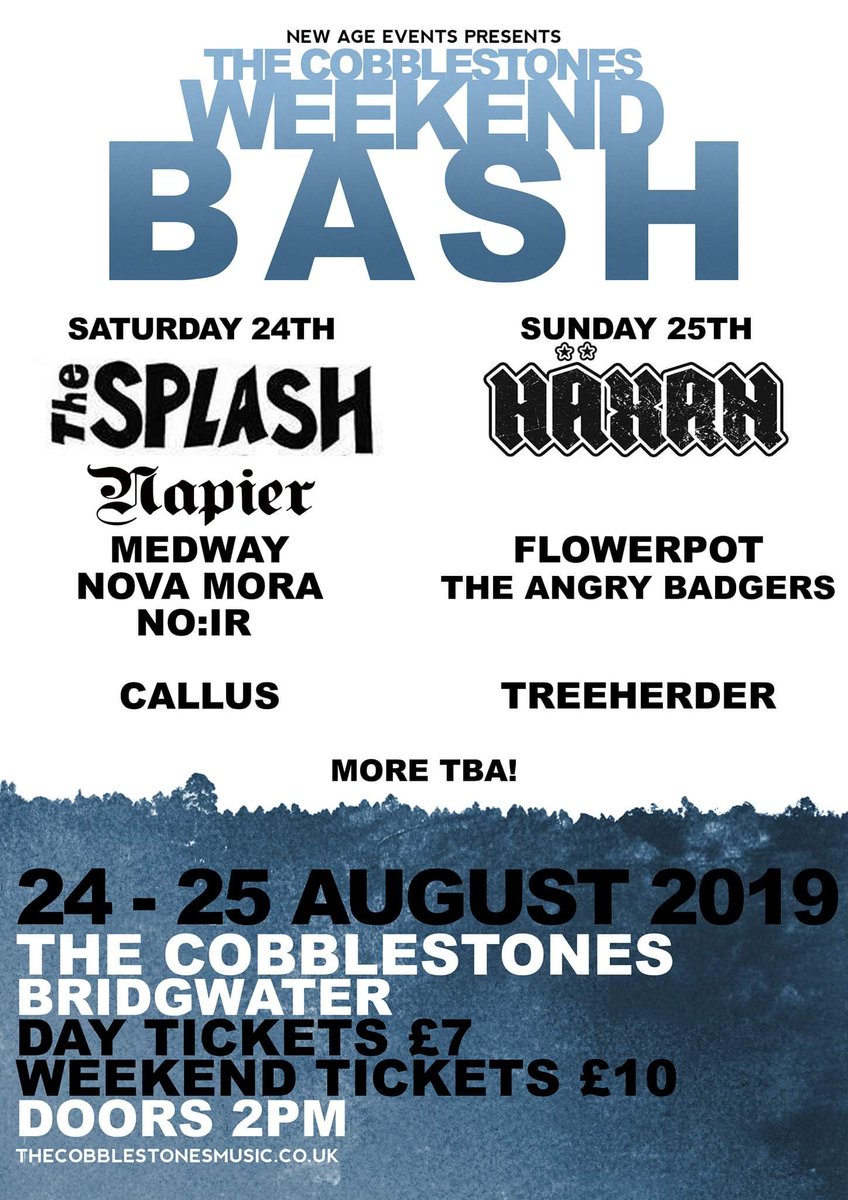 WEEEY BRIDGWATER LETZ BE HAVING YOU AGAIN 

We'll try and record some videos this time so you can actually hear what we sound like nowadays x