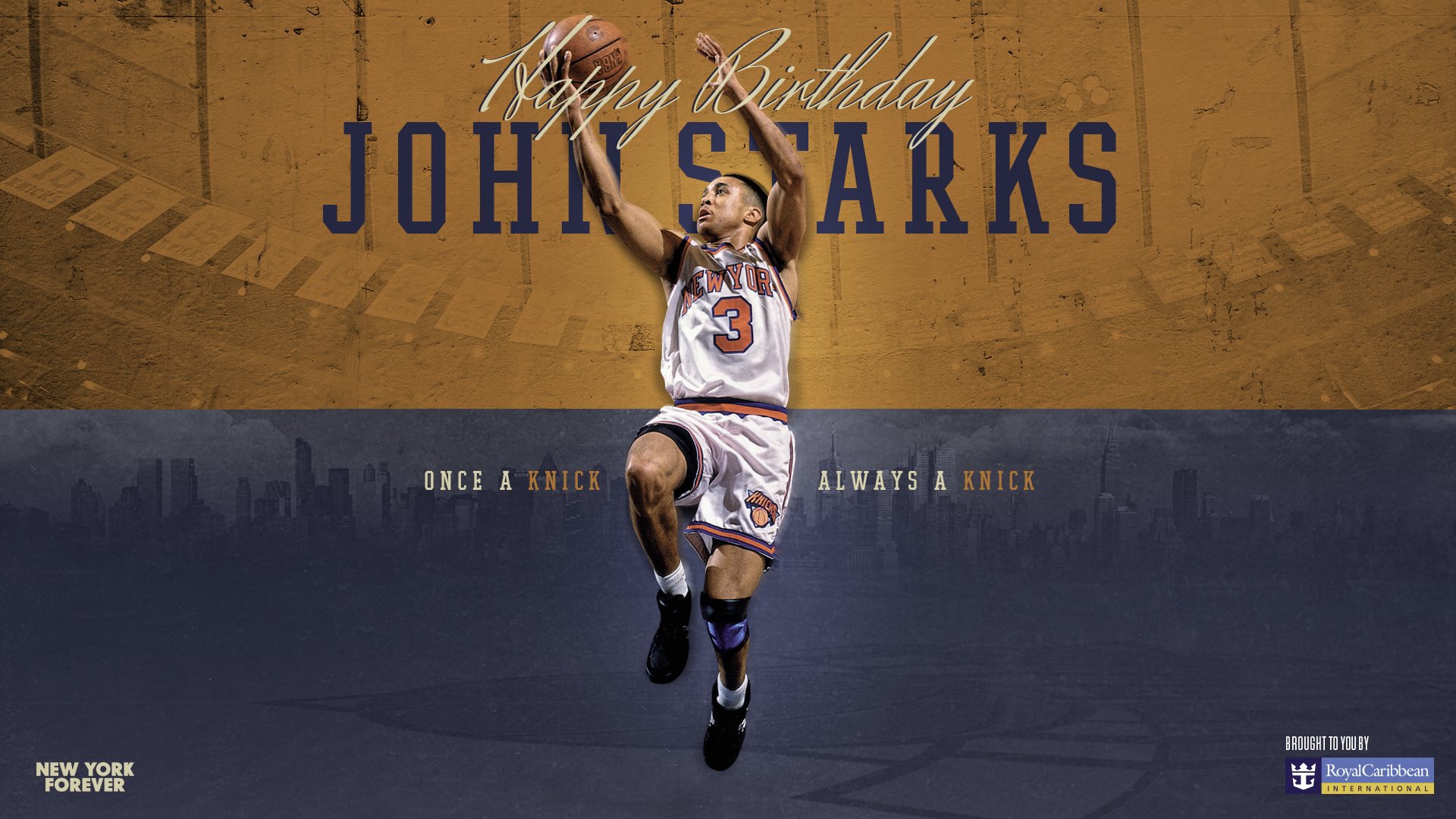 Give it up one time for a legend... Happy Birthday John Starks!   