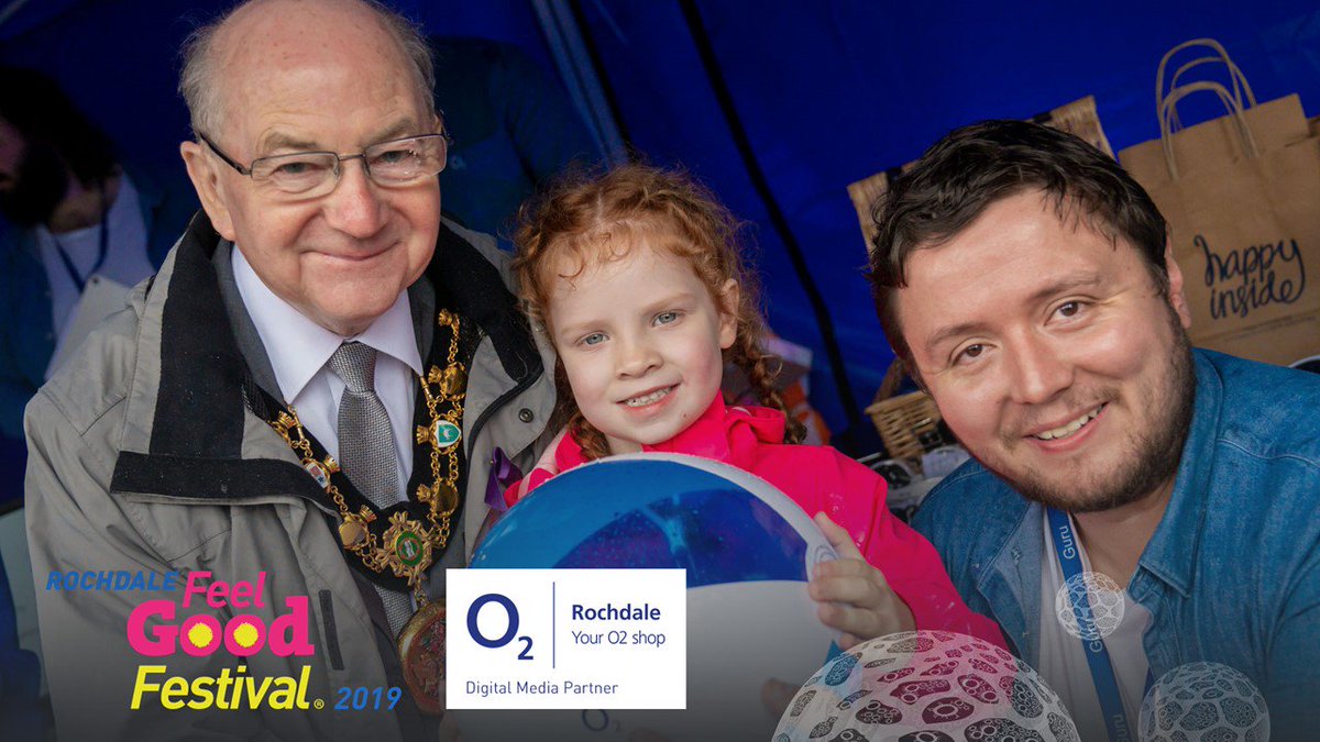 FeelGoodFest's tweet photo. Have you checked out the @MIDCommsUK #O2Rochdale stand yet? They've competitions, demos, goodie bags, VRs - you name it. They're also giving away free gig tickets and a Google Home Mini. #FeelGoodFest19 https://t.co/r9dXBTa8yU