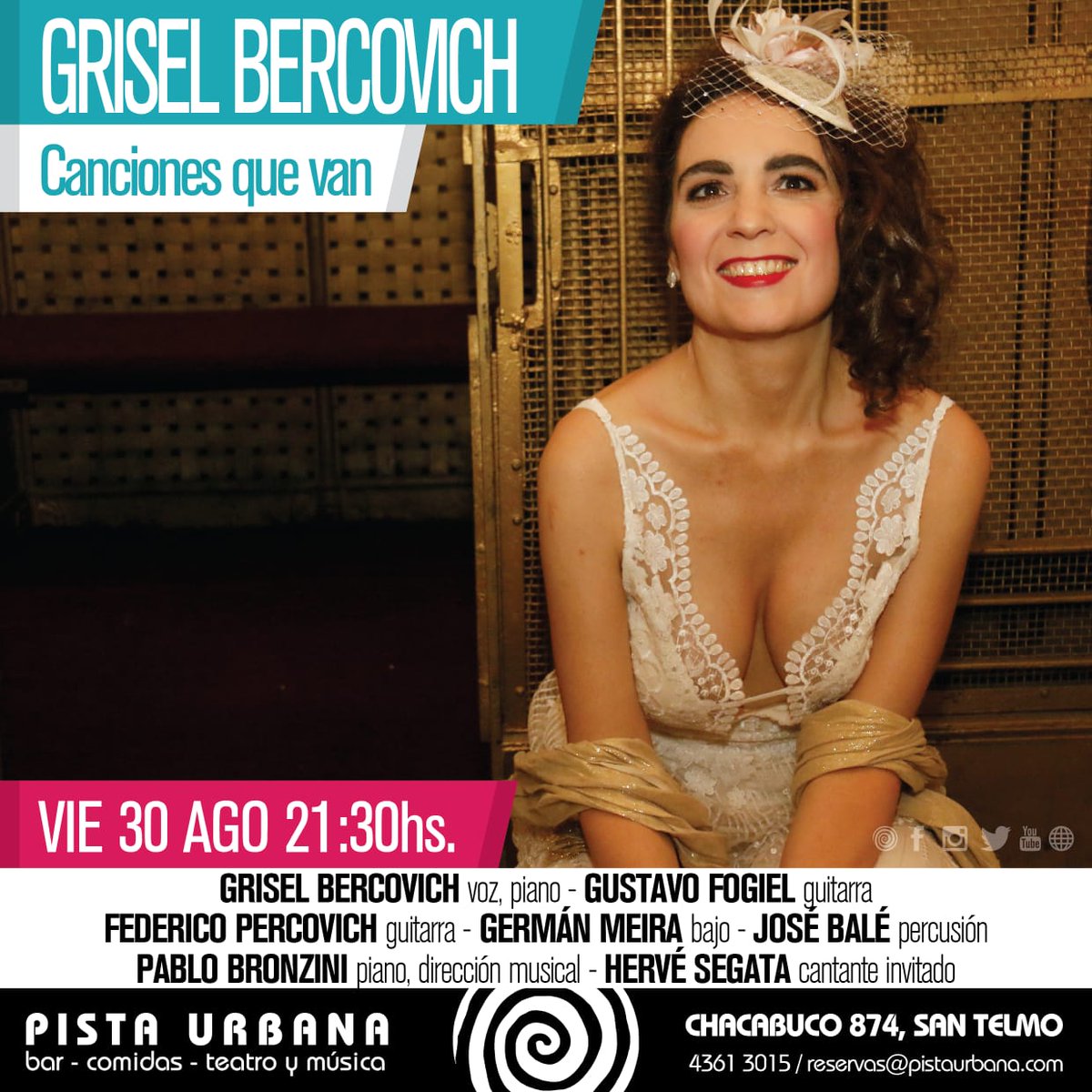 griselbercovich's tweet image. Se vienen las canciones que van!