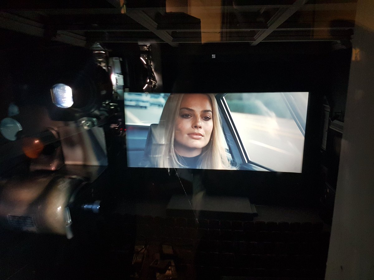 ProjectionistR's tweet photo. Test screening our pristine 35mm print of #OnceUponATimeHollywood This morning, opens Wed at @IFI_Dub 🎞 #35mm #projectionist https://t.co/KLgltOHIOg