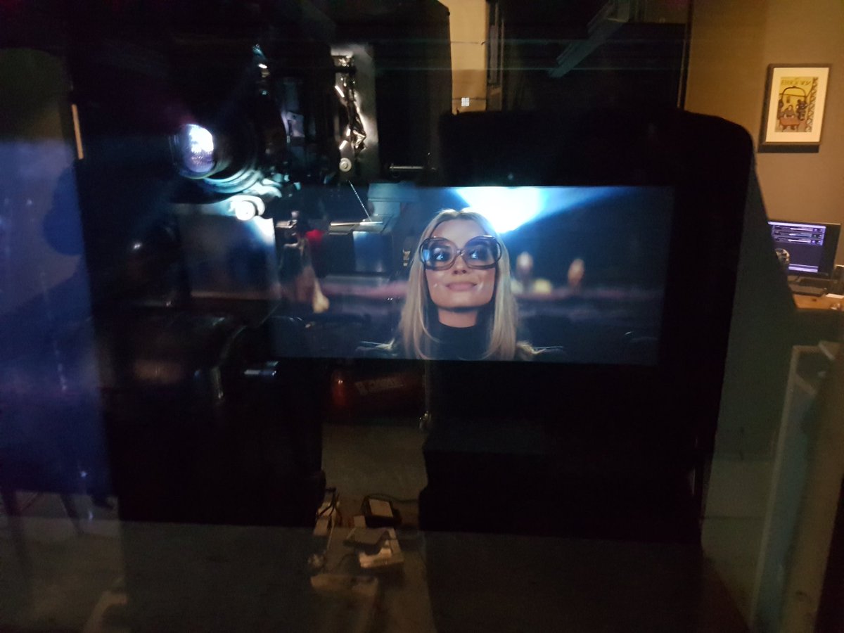 ProjectionistR's tweet photo. Test screening our pristine 35mm print of #OnceUponATimeHollywood This morning, opens Wed at @IFI_Dub 🎞 #35mm #projectionist https://t.co/KLgltOHIOg