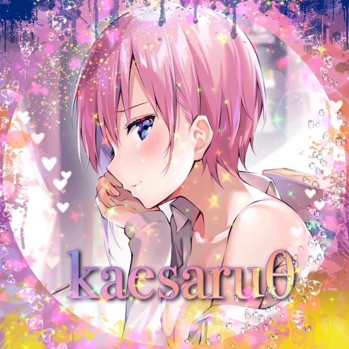 あおばさんがTwitterに投稿した中野一花(五等分の花嫁)のイラスト。