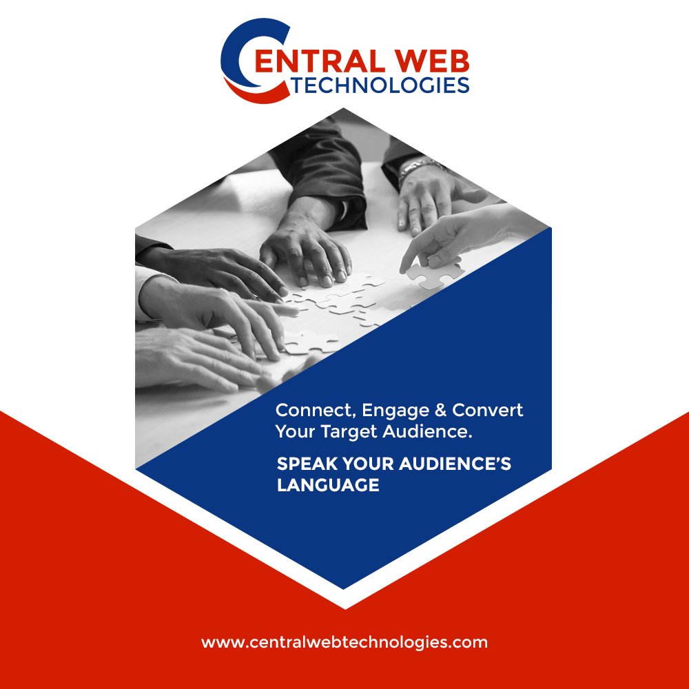 centralwebtech's tweet image. Speak your audience&apos;s language.

#CentralWebTechnologies