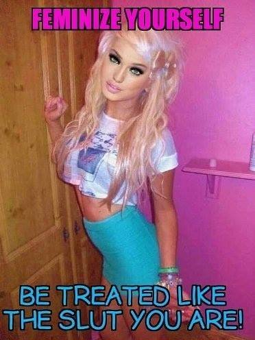 Curvy sissy messy blonde