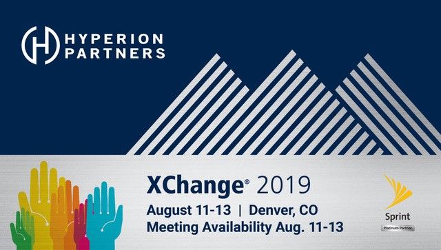 Hyperion_Prt's tweet photo. Don’t forget to set up a meeting with us at the Xchange Conference in Denver, CO! Message or email us at partnerprogram@hyperionpartners.net
#hyperionpartners #hyperionpartnersLLC #Sprint #telecommunications #Xchange #XchangeConference #Denver #wireless https://t.co/LwC0fMfSan