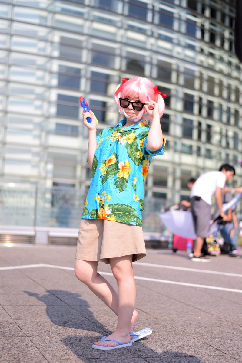 tae_maj0's tweet photo. ｢いっろはちゃ～ん！ 早く遊ぼうよ✌👍｣

#コスサミ2019
#コスサミ2日目

photographer📷:
カズヤさん(@kazuya68g)
マギアレコード マギアレポート鹿目アロハ 
 by19/8/4 コスサミ https://t.co/9Et9BZzqwi