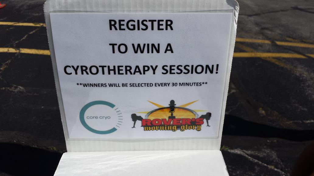 Dieter (@rmgdieter) on Twitter photo At <a href="/corecryo/">Mel Ingram</a> right now. Giving away cryotherapy sessions every half hour. Here only until 12. At <a href="/corecryo/">Mel Ingram</a> right now. Giving away cryotherapy sessions every half hour. Here only until 12.