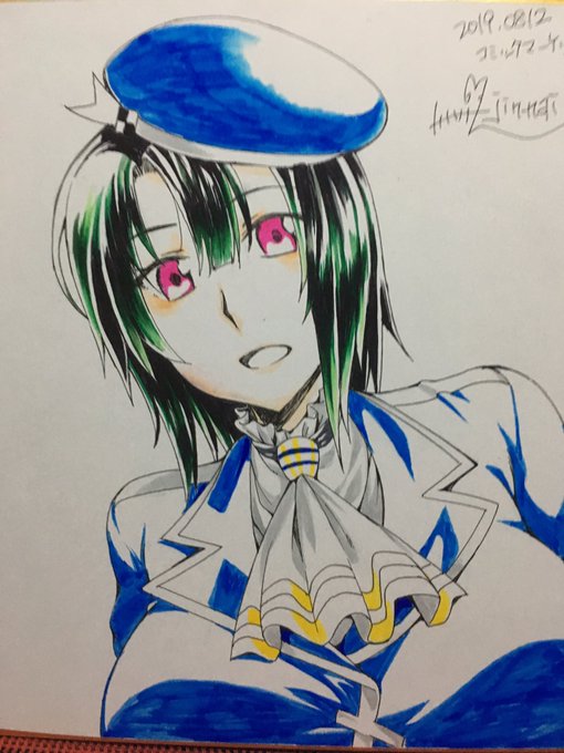 コミケで出品予定の色紙用高雄絵、色塗り完了('Д`) 